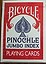 1 Deck Bicycle Pinochle Red Jumbo Index 